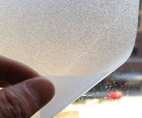  宝兴玻璃门外面粘广告用什么材料好？